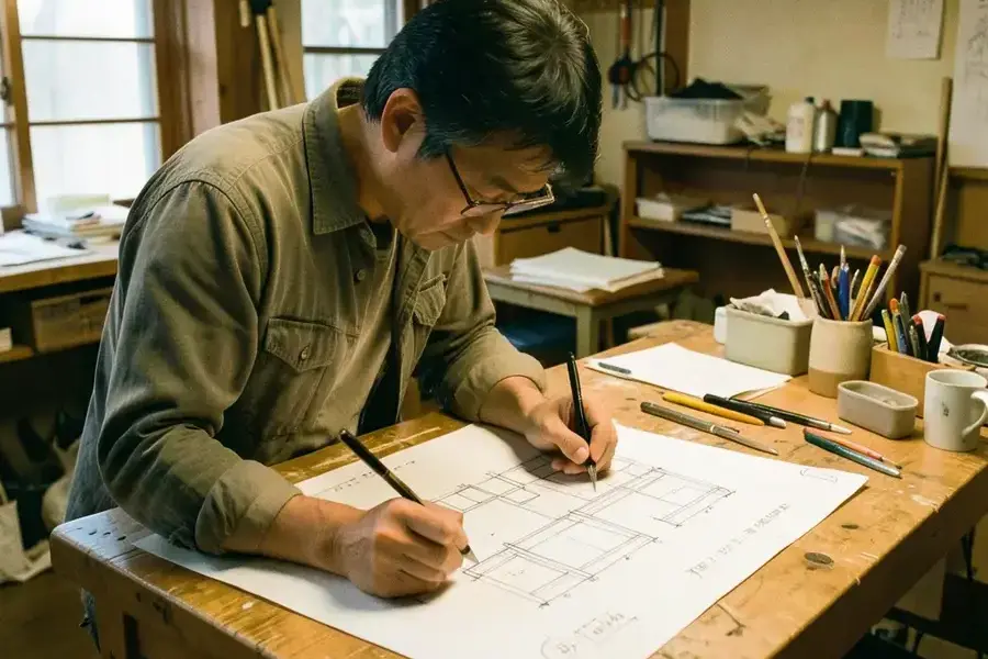 工房設立時の図面